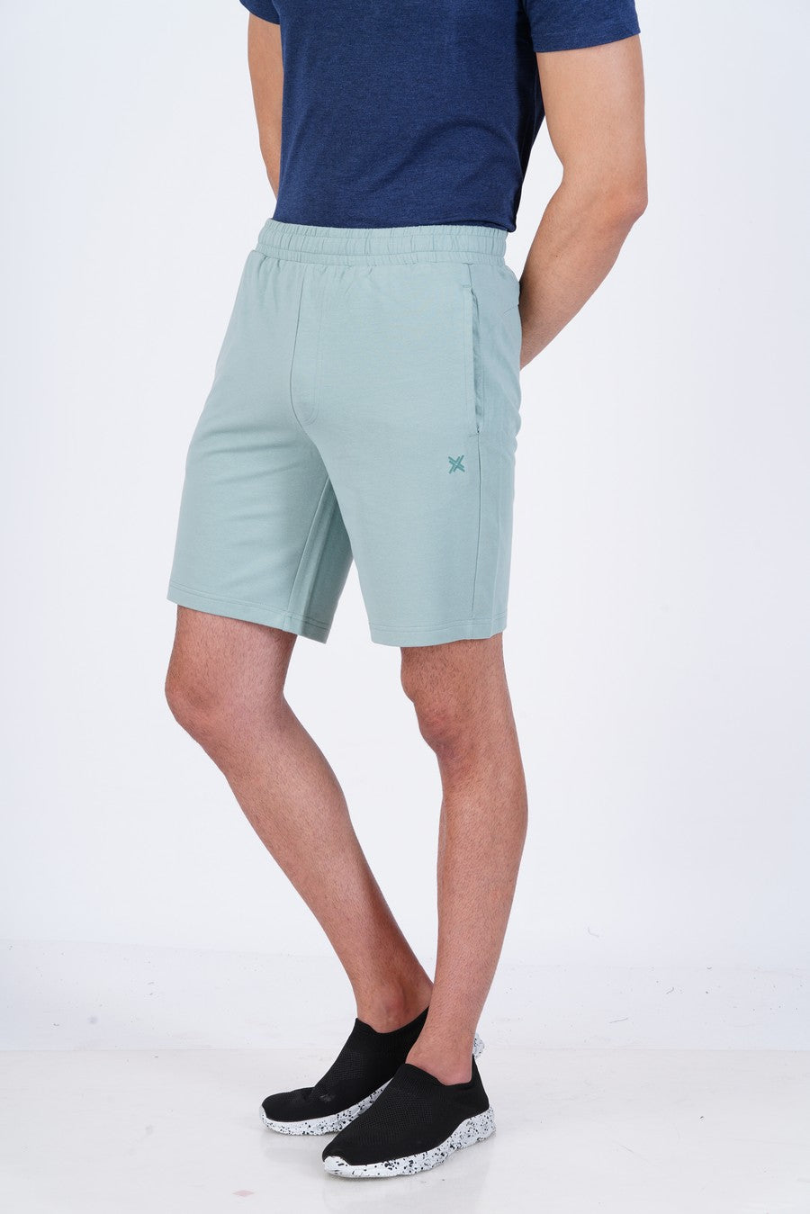 Lavos Mens Active Shorts's photograph that's made with an innovative bamboo and organic cotton fabric from Lavos Performance, a carbon neutral eco-fashion company. Active shorts can be your comfort buddy at casual get-togethers, cycling, gym, running, trekking, brunch plans, yoga, and many more occasions.