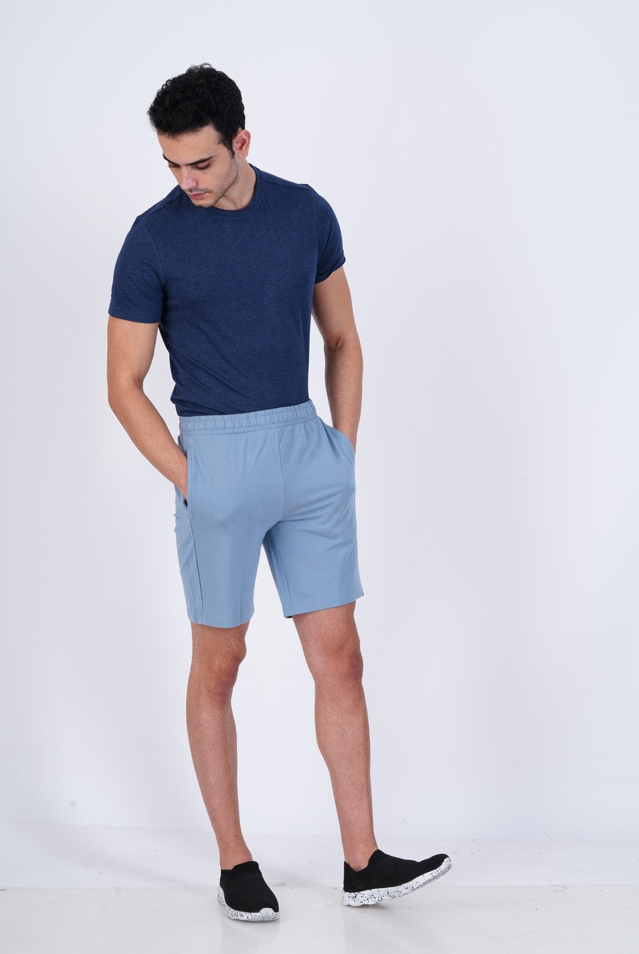 Lavos Mens Active Shorts's photograph that's made with an innovative bamboo and organic cotton fabric from Lavos Performance, a carbon neutral eco-fashion company. Active shorts can be your comfort buddy at casual get-togethers, cycling, gym, running, trekking, brunch plans, yoga, and many more occasions.