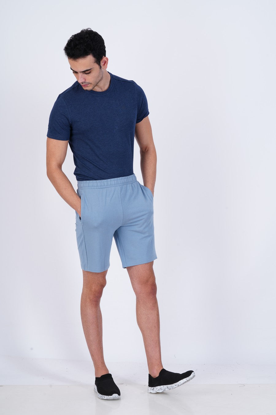 Lavos Mens Active Shorts's photograph that's made with an innovative bamboo and organic cotton fabric from Lavos Performance, a carbon neutral eco-fashion company. Active shorts can be your comfort buddy at casual get-togethers, cycling, gym, running, trekking, brunch plans, yoga, and many more occasions.