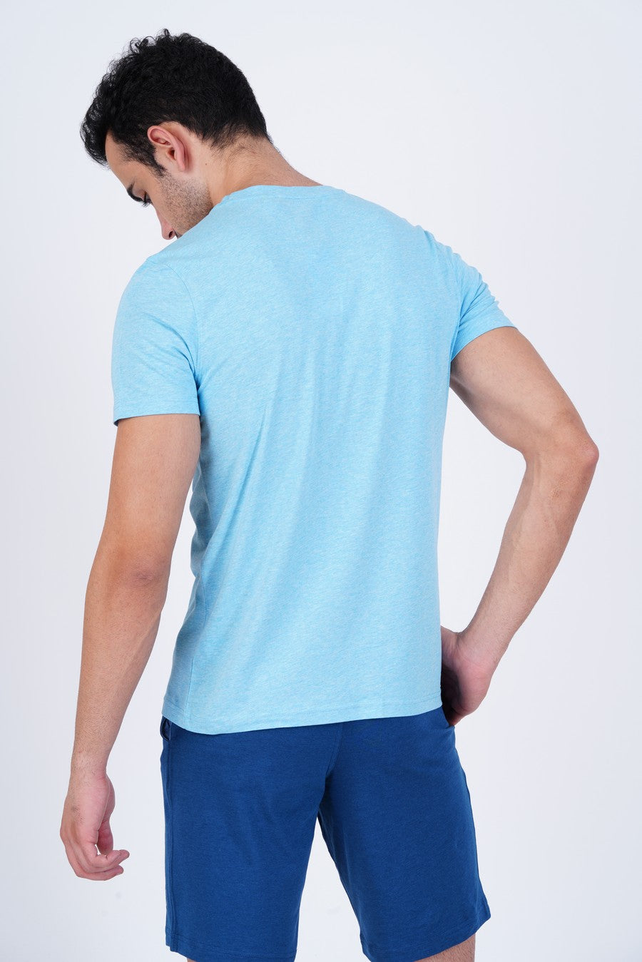 Lavos Mens Performance Crew Neck Tee's photograph that's made with an innovative bamboo and organic cotton fabric from Lavos Performance, a carbon neutral eco-fashion company. Buy Lavos Mens Performance Crew Neck Tee Online.The Bamboo Performance Technology uses Natural Bamboo Fiber and 100% Organic Cotton Fabric spun into the fabric which is soft and comes with a lot of features.Explore Latest Collection of Bamboo Clothes At Lavos Performance.