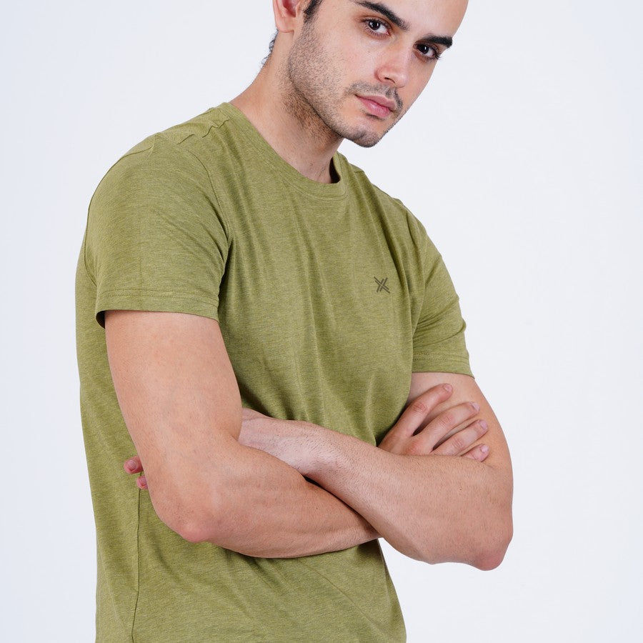 Lavos Mens Performance Crew Neck Tee's photograph that's made with an innovative bamboo and organic cotton fabric from Lavos Performance, a carbon neutral eco-fashion company. Buy Lavos Mens Performance Crew Neck Tee Online.The Bamboo Performance Technology uses Natural Bamboo Fiber and 100% Organic Cotton Fabric spun into the fabric which is soft and comes with a lot of features.Explore Latest Collection of Bamboo Clothes At Lavos Performance.