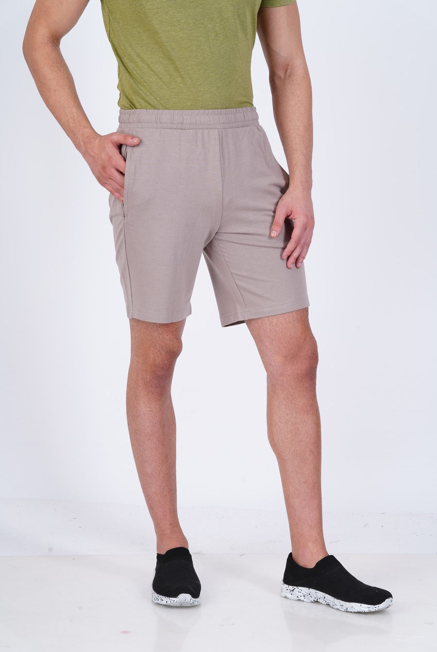 Lavos Mens Active Shorts's photograph that's made with an innovative bamboo and organic cotton fabric from Lavos Performance, a carbon neutral eco-fashion company. Active shorts can be your comfort buddy at casual get-togethers, cycling, gym, running, trekking, brunch plans, yoga, and many more occasions.