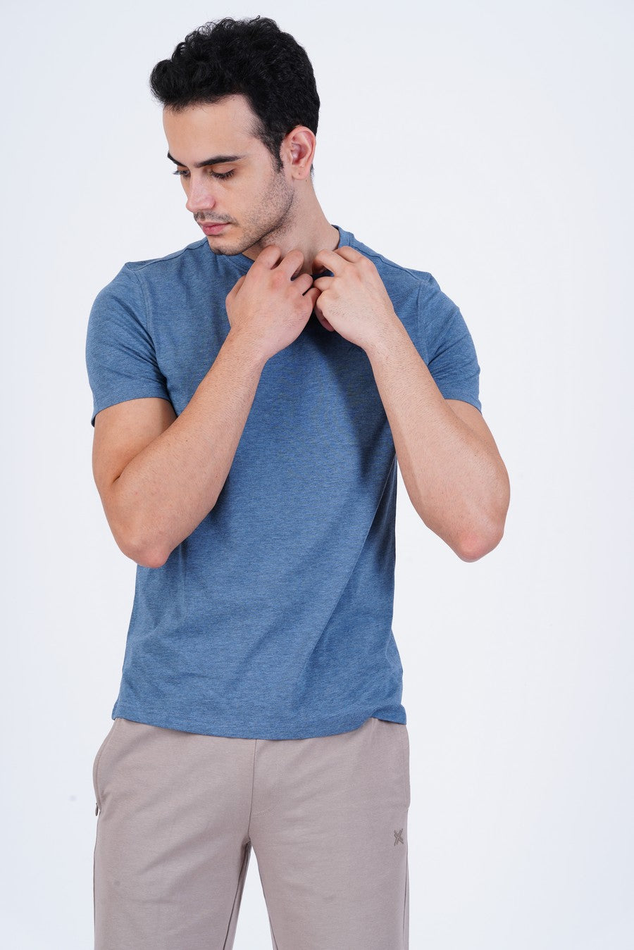 Lavos Mens Performance Crew Neck Tee's photograph that's made with an innovative bamboo and organic cotton fabric from Lavos Performance, a carbon neutral eco-fashion company. Buy Lavos Mens Performance Crew Neck Tee Online.The Bamboo Performance Technology uses Natural Bamboo Fiber and 100% Organic Cotton Fabric spun into the fabric which is soft and comes with a lot of features.Explore Latest Collection of Bamboo Clothes At Lavos Performance.