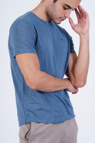 Lavos Mens Performance Crew Neck Tee's photograph that's made with an innovative bamboo and organic cotton fabric from Lavos Performance, a carbon neutral eco-fashion company. Buy Lavos Mens Performance Crew Neck Tee Online.The Bamboo Performance Technology uses Natural Bamboo Fiber and 100% Organic Cotton Fabric spun into the fabric which is soft and comes with a lot of features.Explore Latest Collection of Bamboo Clothes At Lavos Performance.