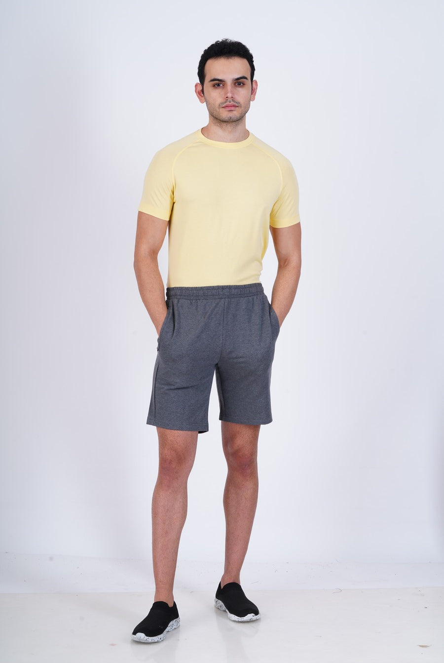 Lavos Mens Active Shorts's photograph that's made with an innovative bamboo and organic cotton fabric from Lavos Performance, a carbon neutral eco-fashion company. Active shorts can be your comfort buddy at casual get-togethers, cycling, gym, running, trekking, brunch plans, yoga, and many more occasions.