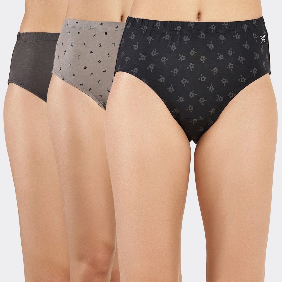 Lavos Women’s Bamboo Modal High Waist Hipster – Inner Elastic Comfort (Pack of 3)