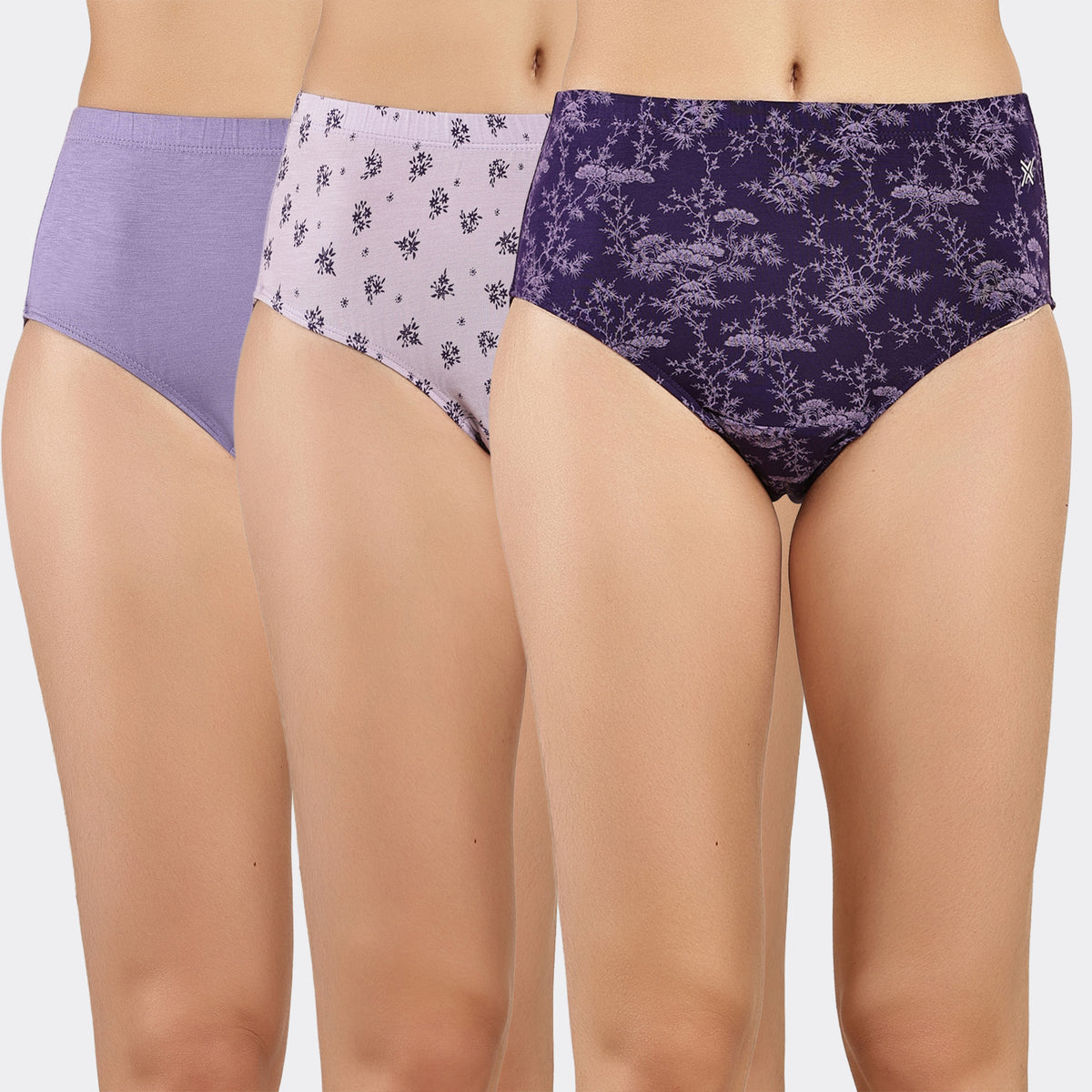 Lavos Women’s Bamboo Modal High Waist Hipster – Inner Elastic Comfort (Pack of 3)