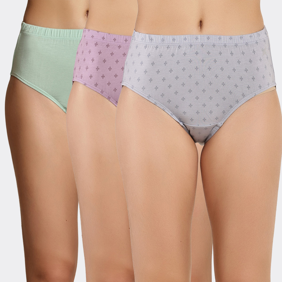 Lavos Women’s Bamboo Modal High Waist Hipster – Inner Elastic Comfort (Pack of 3)