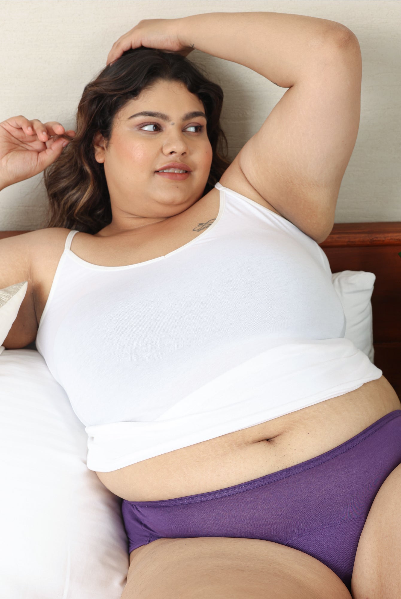 Bamboo Modal Heavy flow Period Panty For Women's photograph that's made with an innovative bamboo and organic cotton fabric from Lavos Performance, a carbon neutral eco-fashion company.