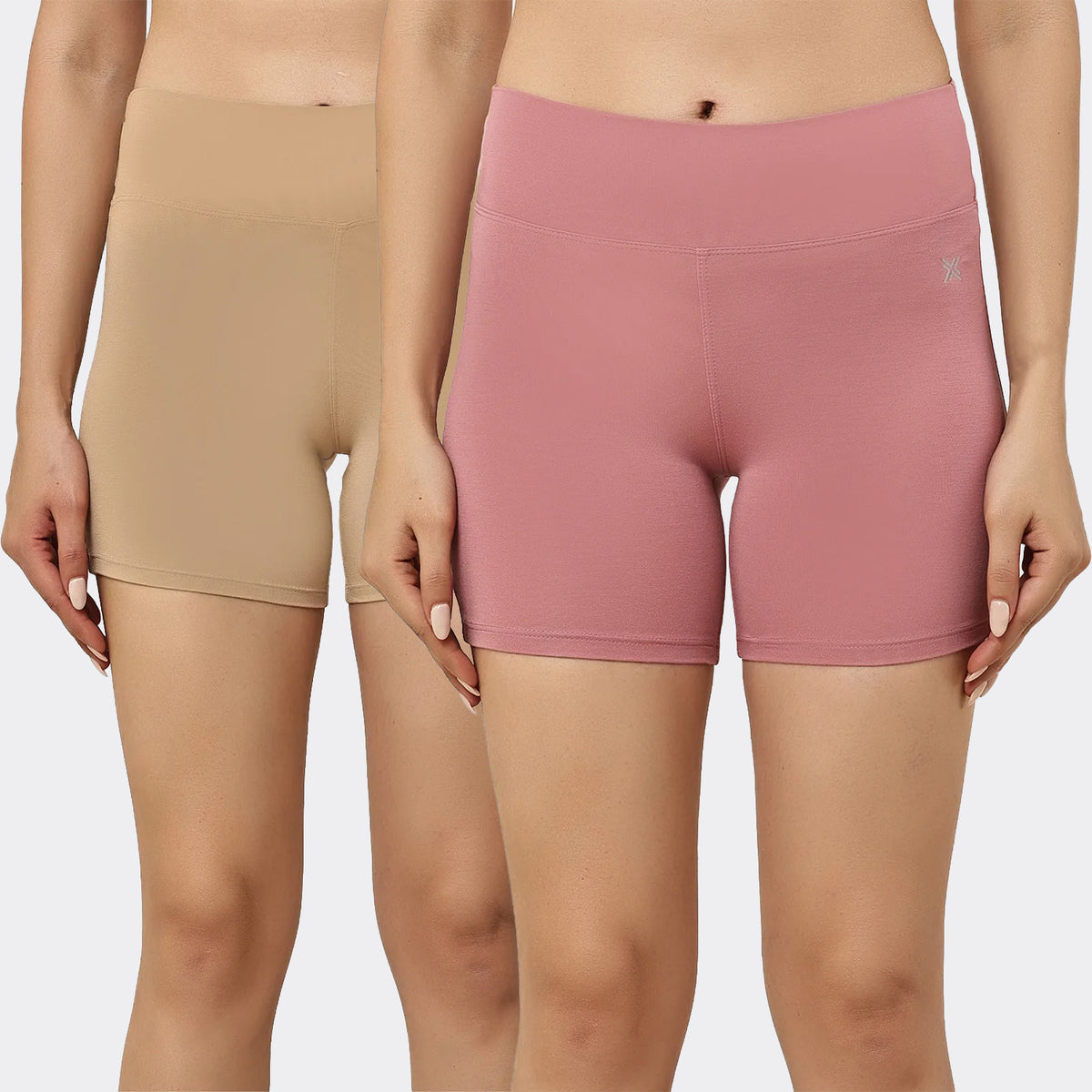 Women's Bamboo Modal Hot Shorts – Soft, Breathable & Anti-Chafing Comfort Shorts (Pack of 2)