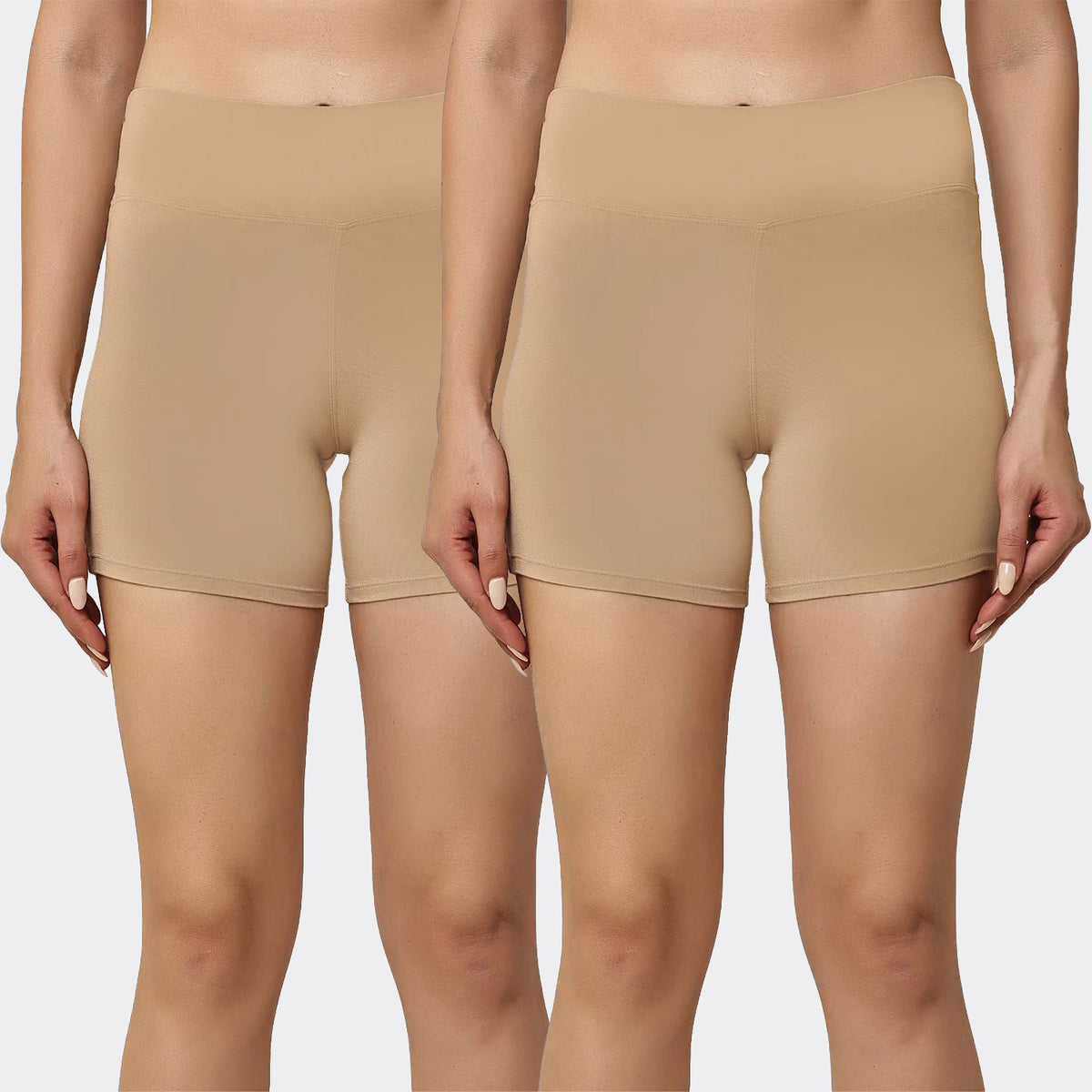 Women's Bamboo Modal Hot Shorts – Soft, Breathable & Anti-Chafing Comfort Shorts (Pack of 2)