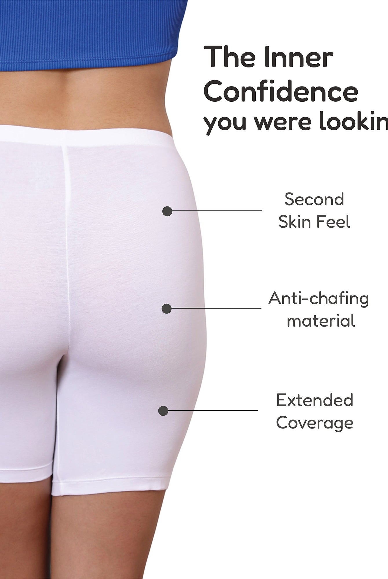 Bamboo Anti-chafing Shorties for ladies & women's photograph that's made with an innovative bamboo and organic cotton fabric from Lavos Performance, a carbon neutral eco-fashion company. Under Dress Woman's Shorty • Made from natural bamboo fabrics • Comfier & functional than regular cotton • Anti chafe Shorty, also known as layering tights • Ultra comfy • Buttery smooth fabric • Sweat wicking & super breathable • Under dress wear for ultimate coverage • Ultimate woman shorty under wear for comfort, style a