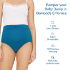Pregnancy & Maternity Panty | Pregnancy Underwear for C Section's photograph that's made with an innovative bamboo and organic cotton fabric from Lavos Performance, a carbon neutral eco-fashion company. Panties for bump support • Made from silky smooth bamboo fabric • Naturally antibacterial & Sweat wicking bamboo pregnancy panties • Maternity panty with super soft waistband for back support & full coverage • Pregnancy panty for new moms • Free Shipping • COD • India's #1 Bamboo Innerwear Brand