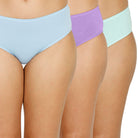 Organic Bamboo Inner elastic Mid waist Hipster for Women- Pack of 3's photograph that's made with an innovative bamboo and organic cotton fabric from Lavos Performance, a carbon neutral eco-fashion company. A hip-hugging hipster panty that gives you the feeling of freedom and comfort you have been looking for. It comes with a soft elastic waistband and a double-layered gusset to ensure comfort. Stabilize the temperature of your sensitive areas. Keep them cool & fresh all day long.