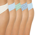 Organic Bamboo Inner elastic Bikini for Women- pack of 5's photograph that's made with an innovative bamboo and organic cotton fabric from Lavos Performance, a carbon neutral eco-fashion company. Lavos Performance Women's Bikini made out of Organic cotton and Bamboo is Perfect for your day-to-day routine. Signature Air jersey fabric that is extremely soft, lightweight, and skin-friendly. Added front and back coverage. Anti-bacterial and odor-free. Ultra Soft Bamboo/Cotton keeps you cool all day.