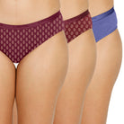 Organic Bamboo outer elastic Printed Bikini for Women-pack of 3's photograph that's made with an innovative bamboo and organic cotton fabric from Lavos Performance, a carbon neutral eco-fashion company. Lavos Performance Women's Bikini made out of Organic cotton and Bamboo is Perfect for your day-to-day routine. Made of signature Air jersey fabric that is extremely soft, lightweight, and skin-friendly. Added front and back coverage. Anti-bacterial and odor-free. Ultra Soft Bamboo/Cotton keeps you cool all d