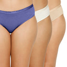 Organic Bamboo outer elastic bikini for Women-pack of 3's photograph that's made with an innovative bamboo and organic cotton fabric from Lavos Performance, a carbon neutral eco-fashion company. Lavos Performance Women's Bikini Panty comes in a pack of 3 with assorted colors. Perfect for your day-to-day routine. Made of signature Air jersey fabric that is extremely soft, lightweight, and skin-friendly. Added front and back coverage. Anti-bacterial and odor-free. Ultra Soft Bamboo/Cotton keeps you cool all d