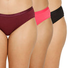 Organic Bamboo outer elastic bikini for Women-pack of 3's photograph that's made with an innovative bamboo and organic cotton fabric from Lavos Performance, a carbon neutral eco-fashion company. Lavos Performance Women's Bikini Panty comes in a pack of 3 with assorted colors. Perfect for your day-to-day routine. Made of signature Air jersey fabric that is extremely soft, lightweight, and skin-friendly. Added front and back coverage. Anti-bacterial and odor-free. Ultra Soft Bamboo/Cotton keeps you cool all d