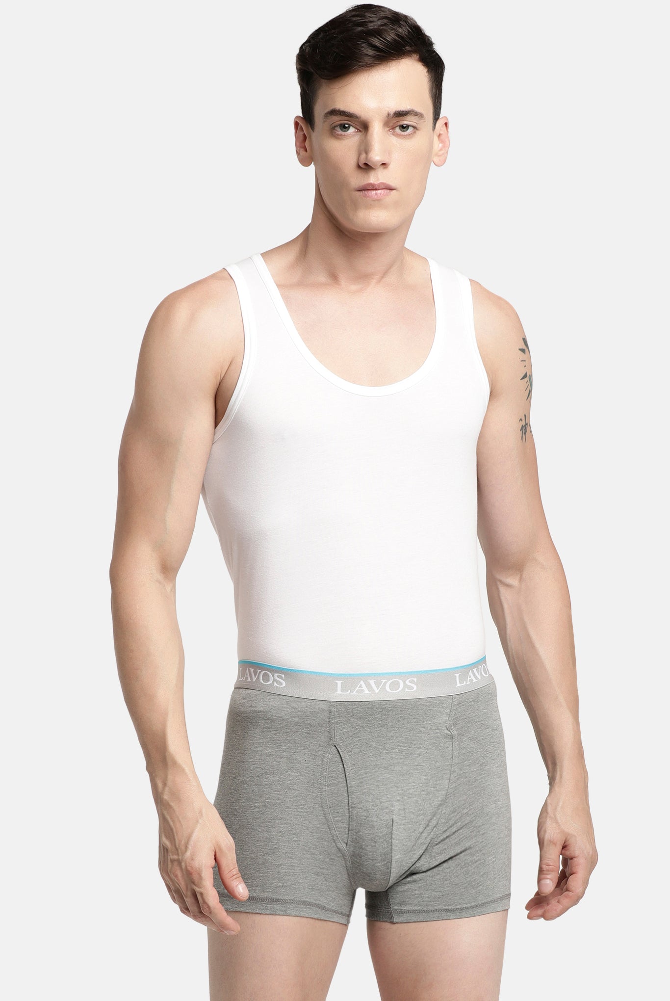 Lavos Mens Trunk Solid's photograph that's made with an innovative bamboo and organic cotton fabric from Lavos Performance, a carbon neutral eco-fashion company.