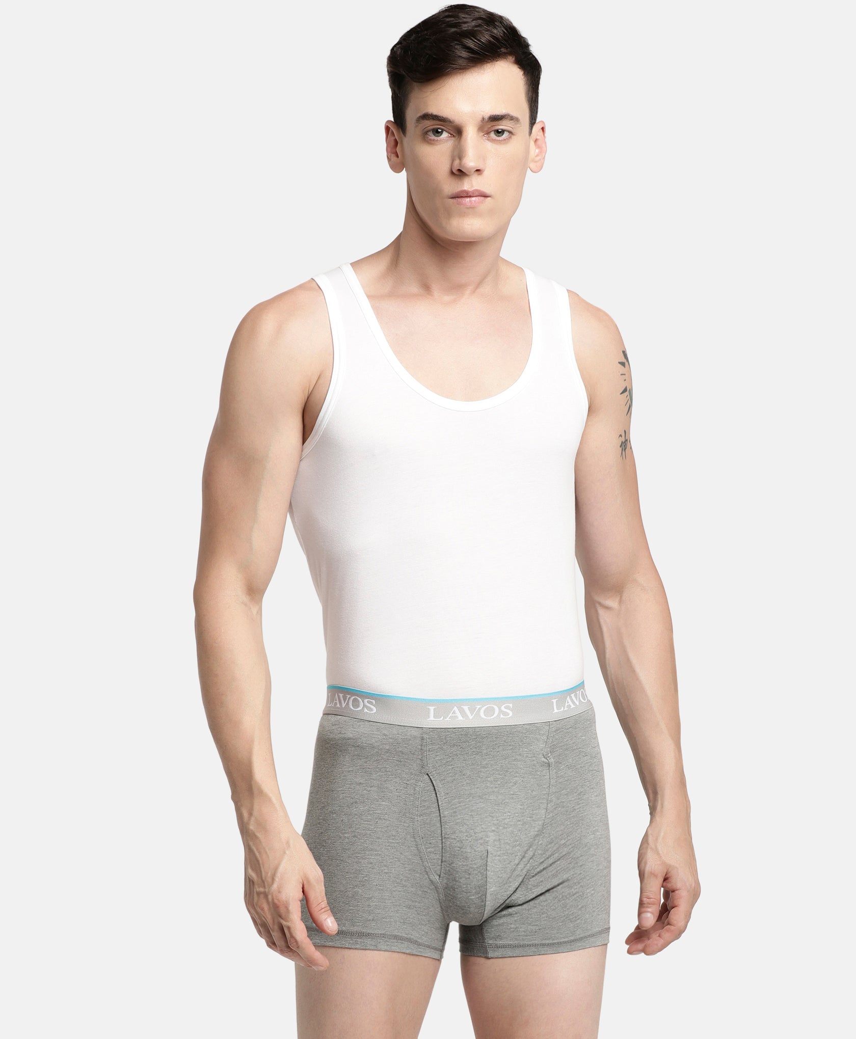 Lavos Mens Trunk Solid's photograph that's made with an innovative bamboo and organic cotton fabric from Lavos Performance, a carbon neutral eco-fashion company.