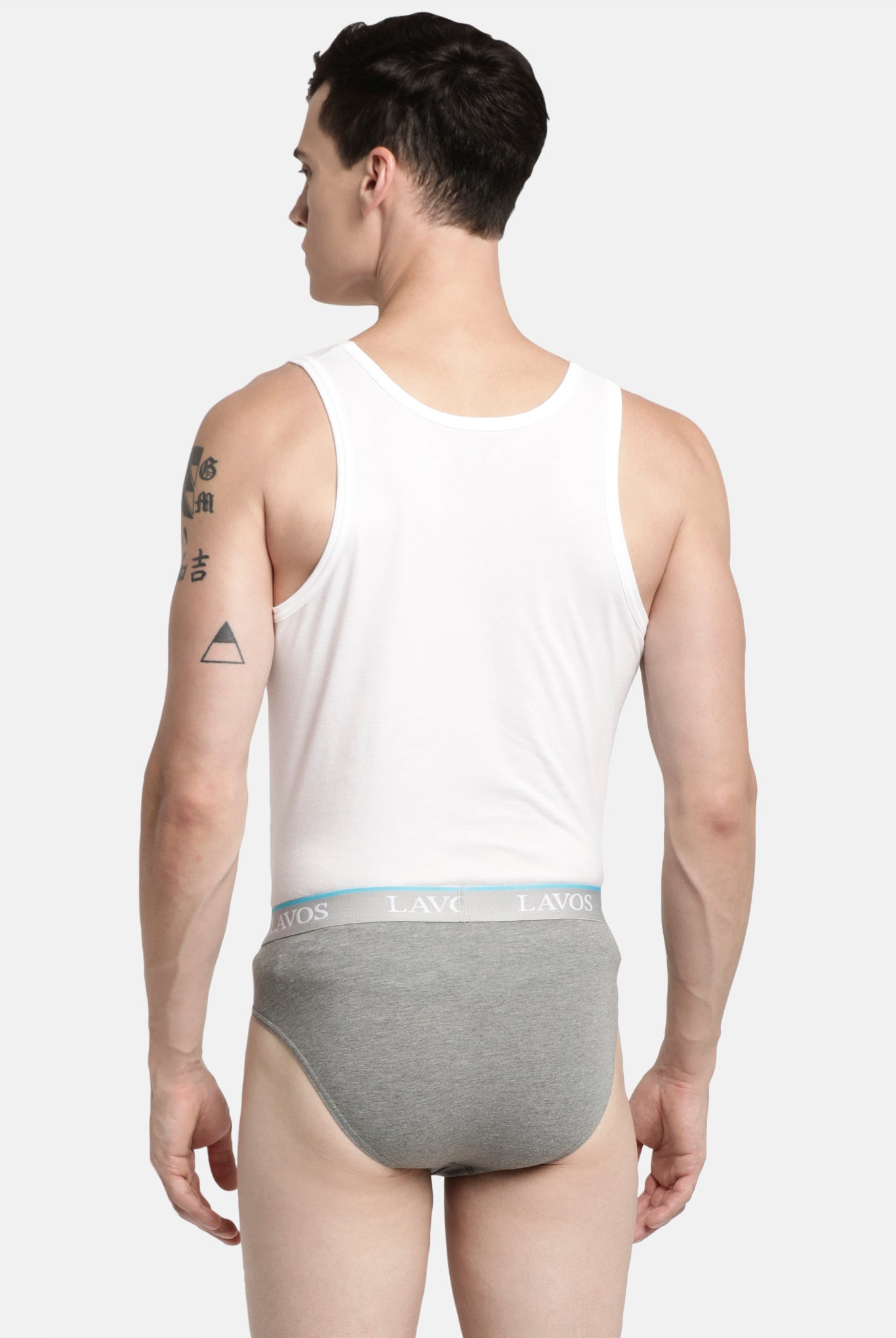Lavos Mens Solid Brief's photograph that's made with an innovative bamboo and organic cotton fabric from Lavos Performance, a carbon neutral eco-fashion company.