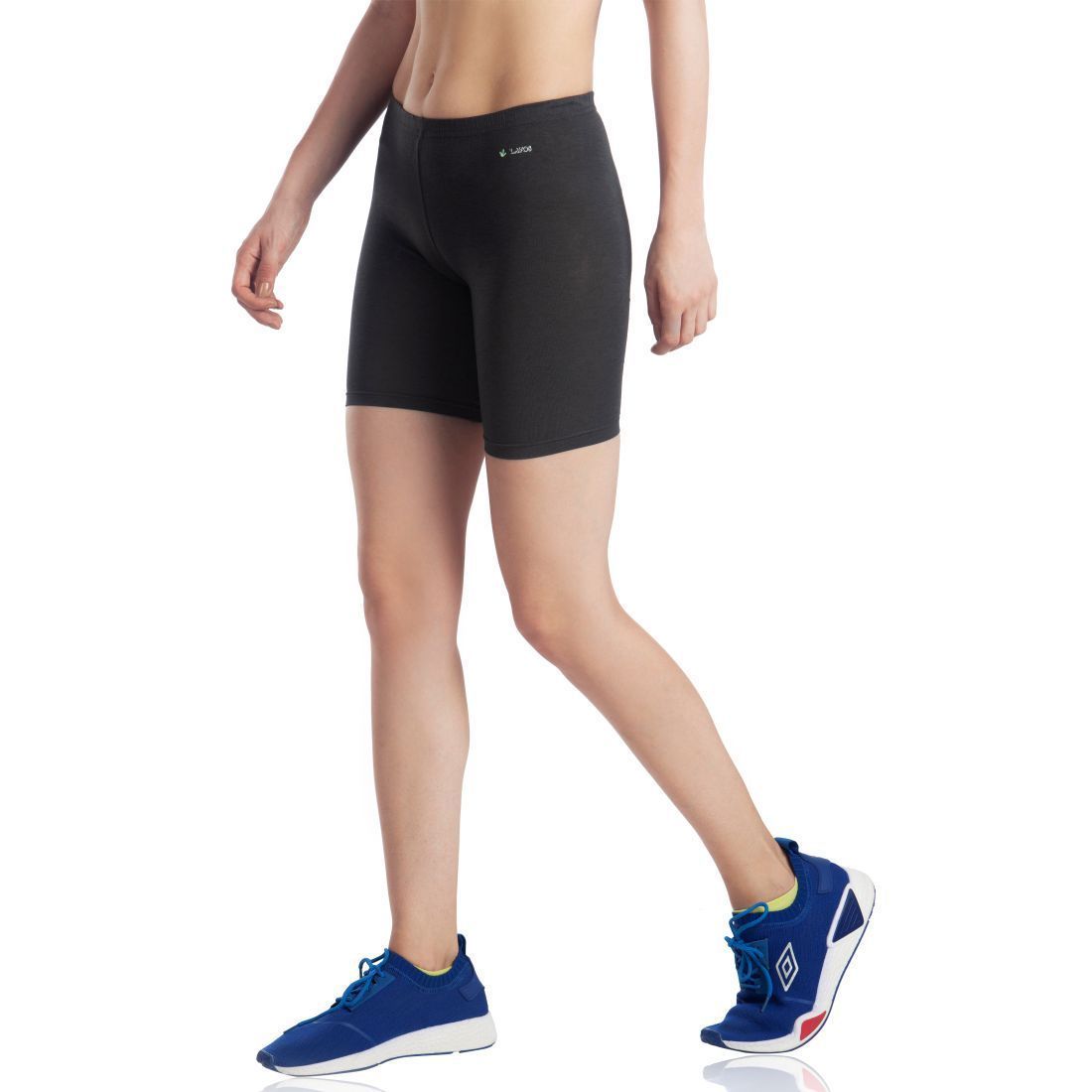 Anti-chafing Kids Shorties's photograph that's made with an innovative bamboo and organic cotton fabric from Lavos Performance, a carbon neutral eco-fashion company. Buy Anti-chafing Organic Shorties for kids. Lavos Performance Shorties for Women is amazingly soft to the skin, keeps you cooler in summers and warmer in winters, thanks to the Bamboo Performance Technology. The Shorties are naturally UPF 50+, so say bye to tan lines.