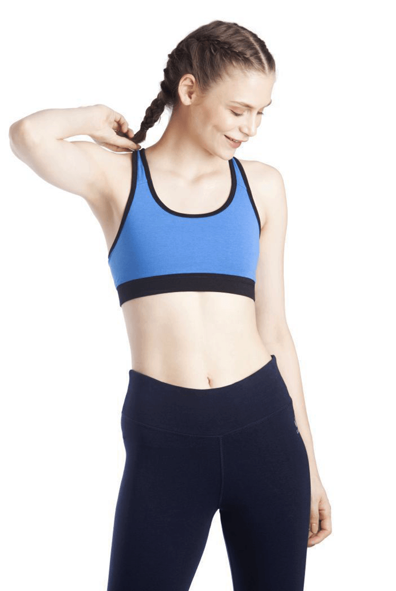 Lavos Womens Reversible Sports Bra's photograph that's made with an innovative bamboo and organic cotton fabric from Lavos Performance, a carbon neutral eco-fashion company. Buy Reversible Sports Bra Online In India. Ideal for allergy-prone and sensitive skin.Label free for all day comfort.50% Organic cotton, 42% Bamboo, 8% Elastane.Explore latest Collection Of Bamboo Clothes At Lavos Performance.