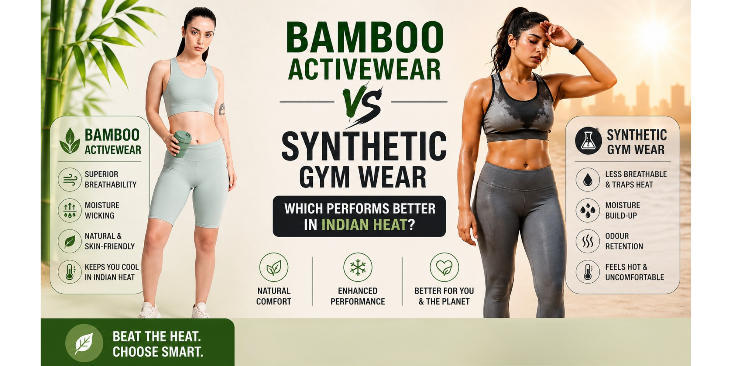 Bamboo Activewear vs Synthetic Gym Wear: Which Performs Better in Indian Heat?