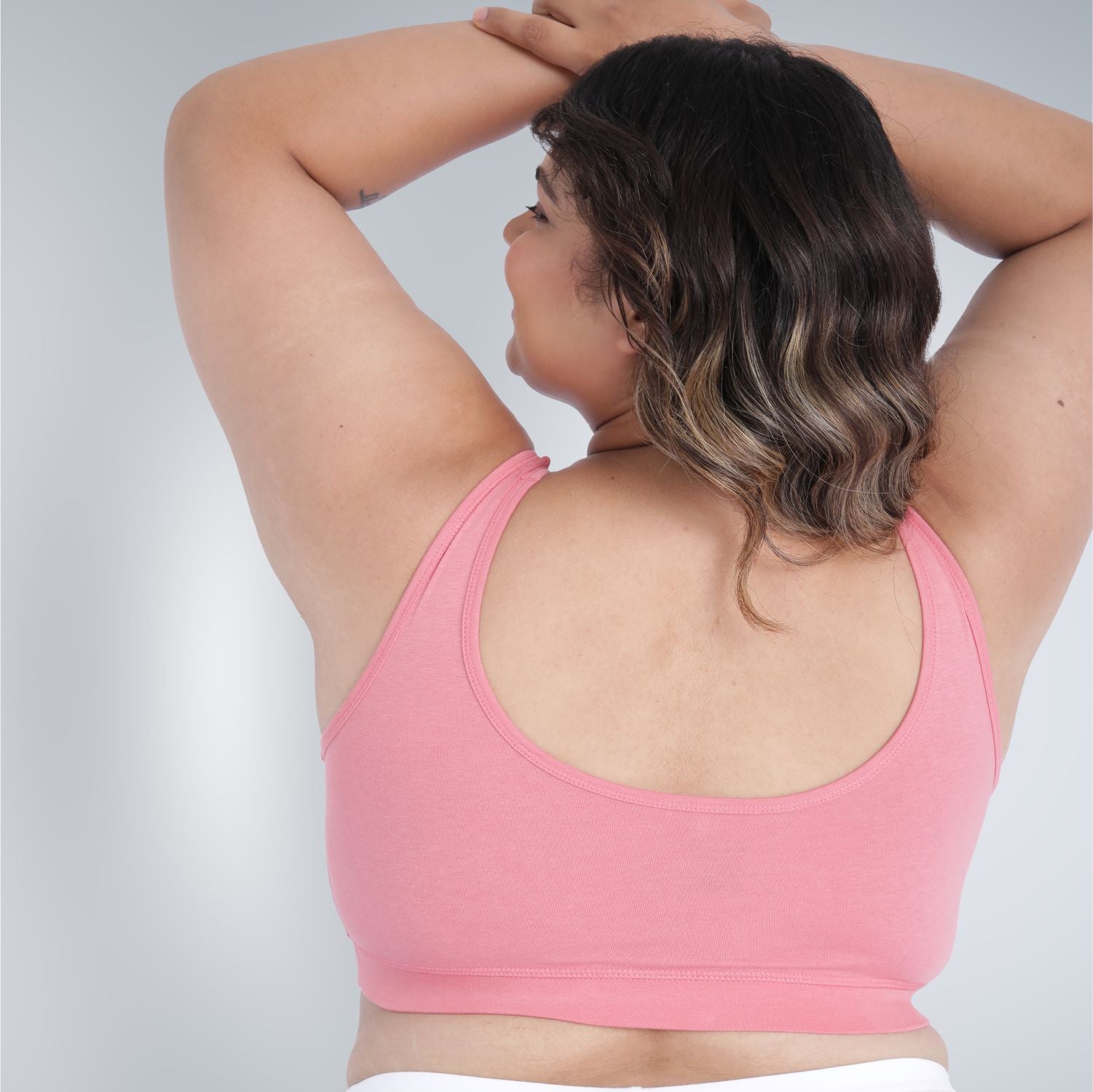 Bamboo Comfort Bra | Sleep Bra | Lounge bra - For Women's photograph that's made with an innovative bamboo and organic cotton fabric from Lavos Performance, a carbon neutral eco-fashion company. Sleep & night bra • made from natural bamboo cotton fabric • India's #1 night wear bra for at home bra comfort • Night wear bra with moisture wicking and breathable fabric • Slip on bra and enjoy a wirefree bra experience • Most comfortable bra that's got bra support • COD • 100% natural fabric