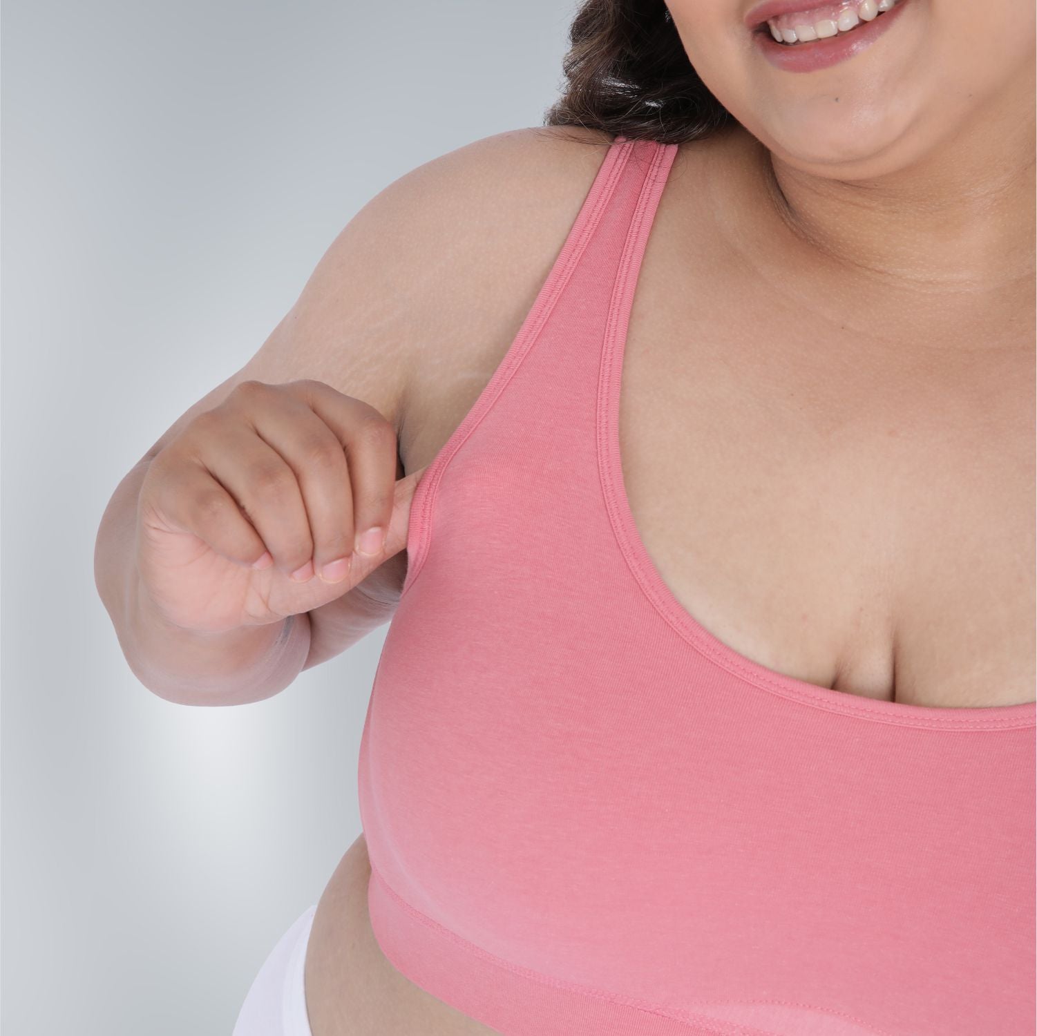 Bamboo Comfort Bra | Sleep Bra | Lounge bra - For Women's photograph that's made with an innovative bamboo and organic cotton fabric from Lavos Performance, a carbon neutral eco-fashion company. Sleep & night bra • made from natural bamboo cotton fabric • India's #1 night wear bra for at home bra comfort • Night wear bra with moisture wicking and breathable fabric • Slip on bra and enjoy a wirefree bra experience • Most comfortable bra that's got bra support • COD • 100% natural fabric