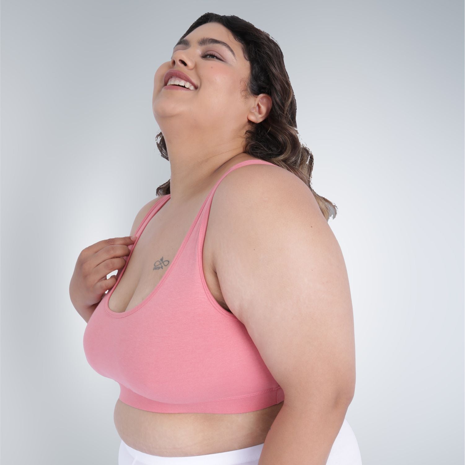 Bamboo Comfort Bra | Sleep Bra | Lounge bra - For Women's photograph that's made with an innovative bamboo and organic cotton fabric from Lavos Performance, a carbon neutral eco-fashion company. Sleep & night bra • made from natural bamboo cotton fabric • India's #1 night wear bra for at home bra comfort • Night wear bra with moisture wicking and breathable fabric • Slip on bra and enjoy a wirefree bra experience • Most comfortable bra that's got bra support • COD • 100% natural fabric