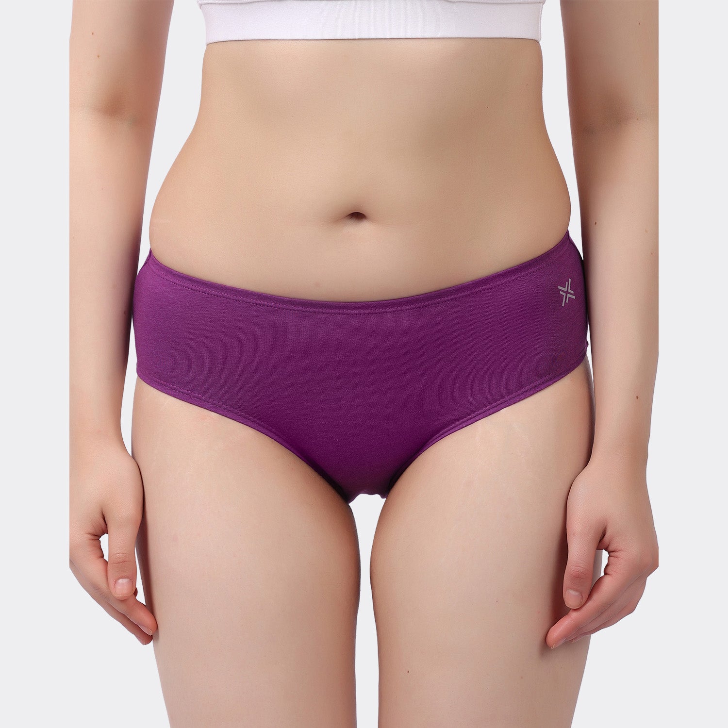 Organic Bamboo Inner elastic Mid waist Hipster for Women- (Pack of 3)