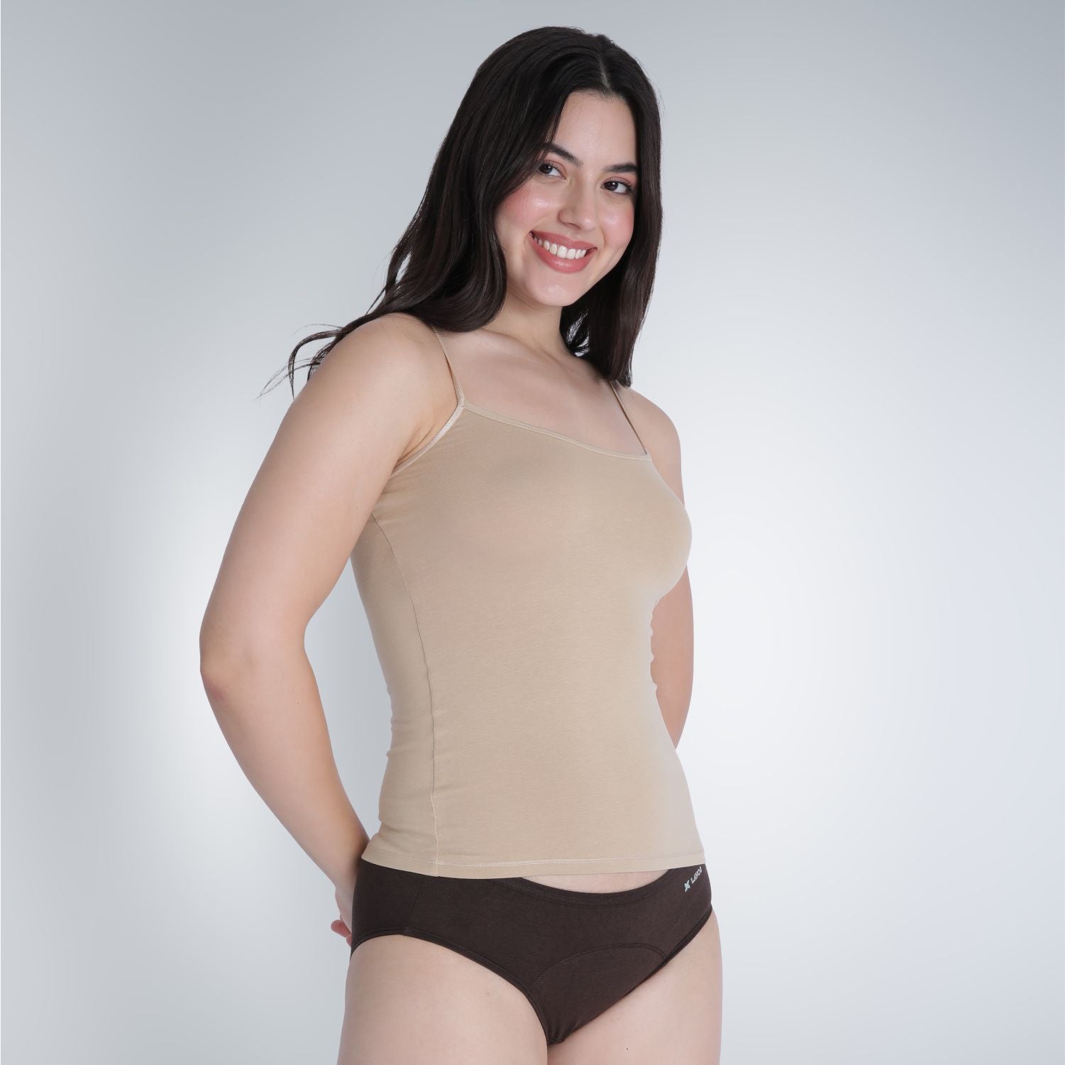 Bamboo Low flow Period Panty for Women's photograph that's made with an innovative bamboo and organic cotton fabric from Lavos Performance, a carbon neutral eco-fashion company. No stain period panty for women • Made from hygienic bamboo fabric • Best reusable period underwear that are antibacterial & odour-resistant • Stain-free • Worry-free • 4-layer protection • Bamboo period panties for women of all age • India's #1 Bamboo Period Panty • Reusable Period Panty