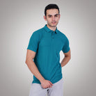Bamboo Cotton Active Polo for Men's photograph that's made with an innovative bamboo and organic cotton fabric from Lavos Performance, a carbon neutral eco-fashion company. 