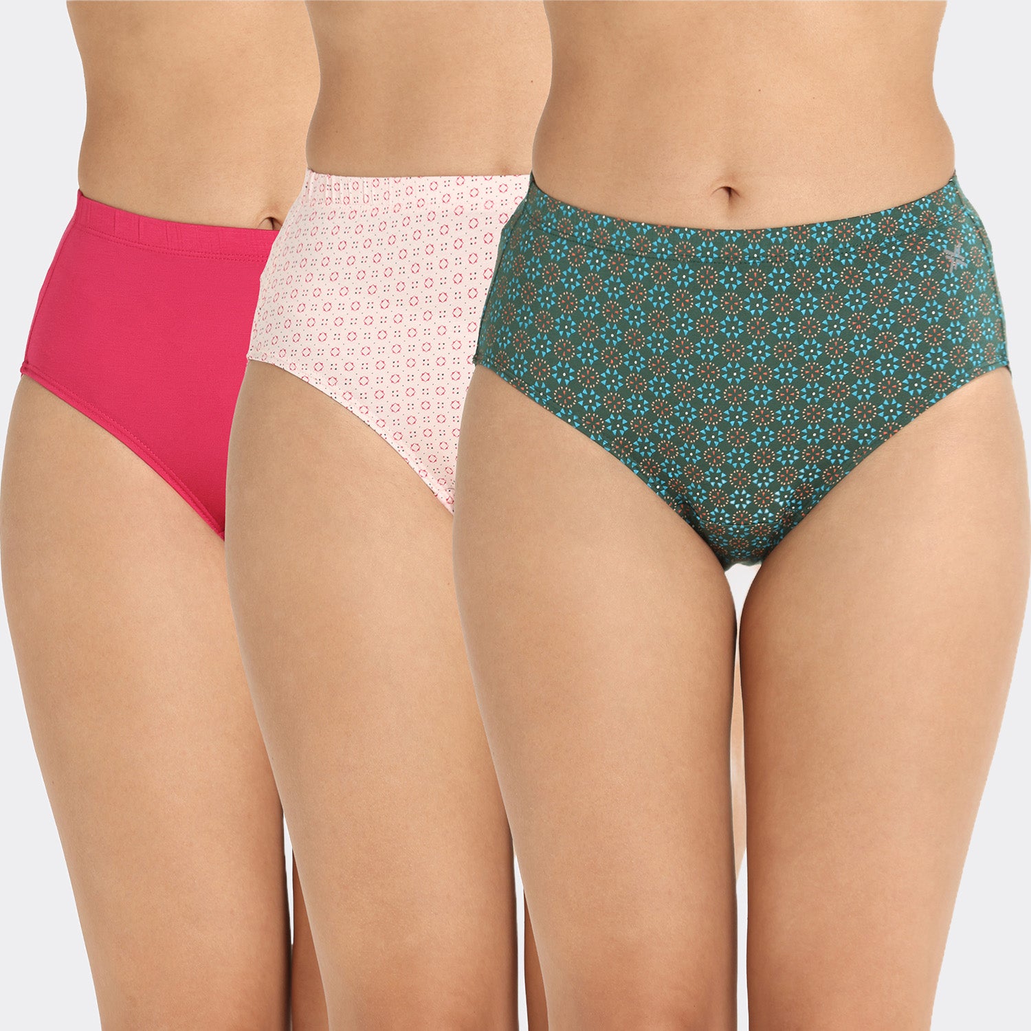 Lavos Women’s Bamboo Modal High Waist Hipster – Inner Elastic Comfort (Pack of 3)