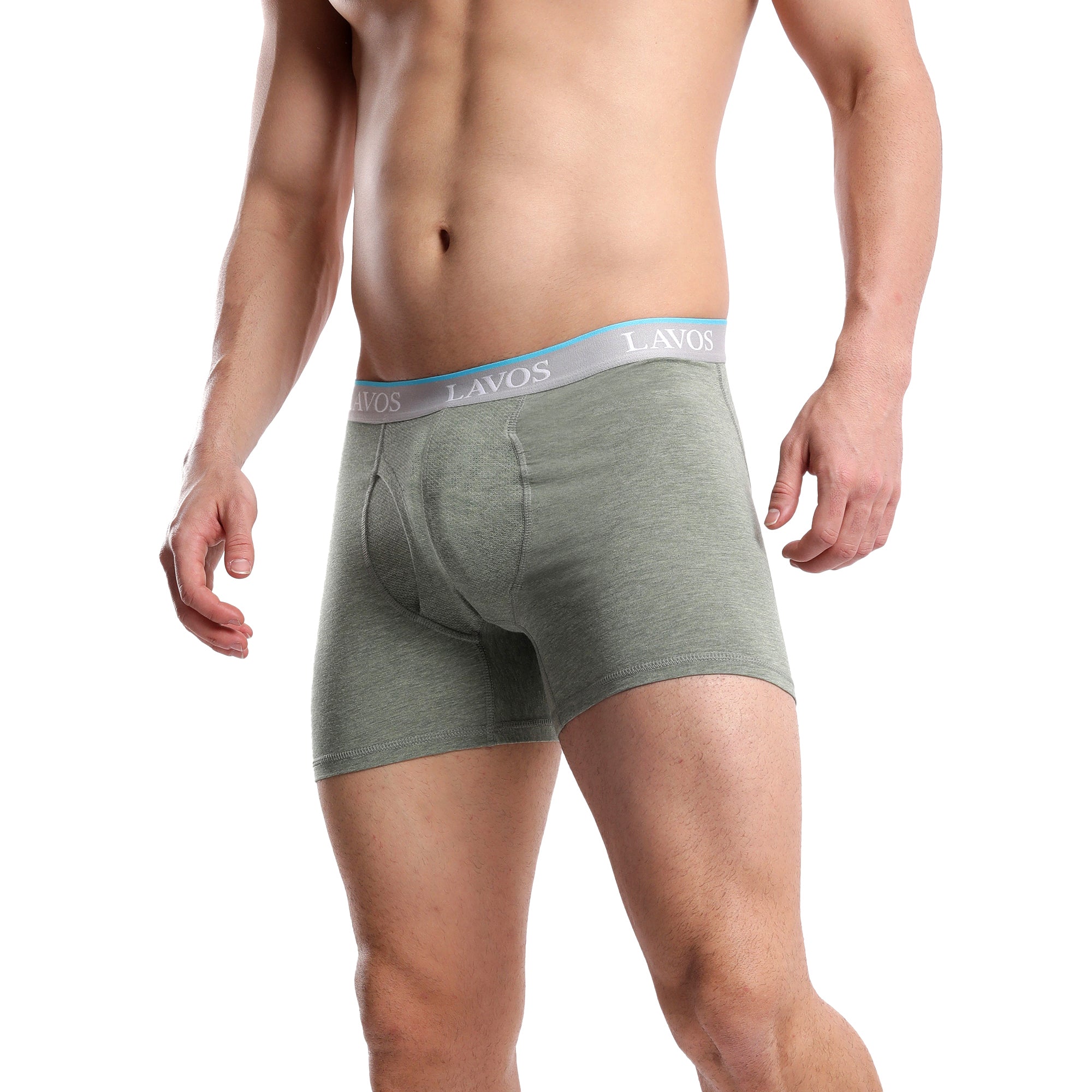 Organic Bamboo Boxer Brief for Men's photograph that's made with an innovative bamboo and organic cotton fabric from Lavos Performance, a carbon neutral eco-fashion company. Buy Boxer Brief For Men online. Made with Bamboo Performance Technology, they are super soft, comfortable, 4-way stretchable, and wicks away sweat. Explore Latest Collection Of Bamboo Clothes At Lavos Performance.