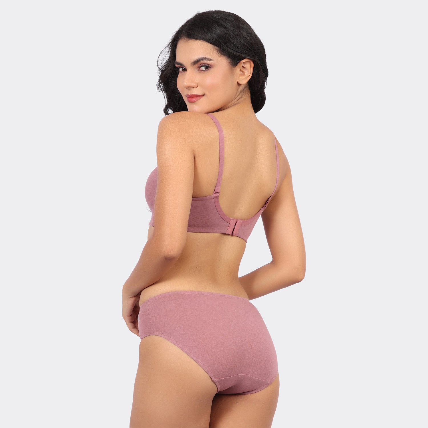 Bamboo Cotton Padded Wirefree Bra – Breathable Full Coverage Comfort
