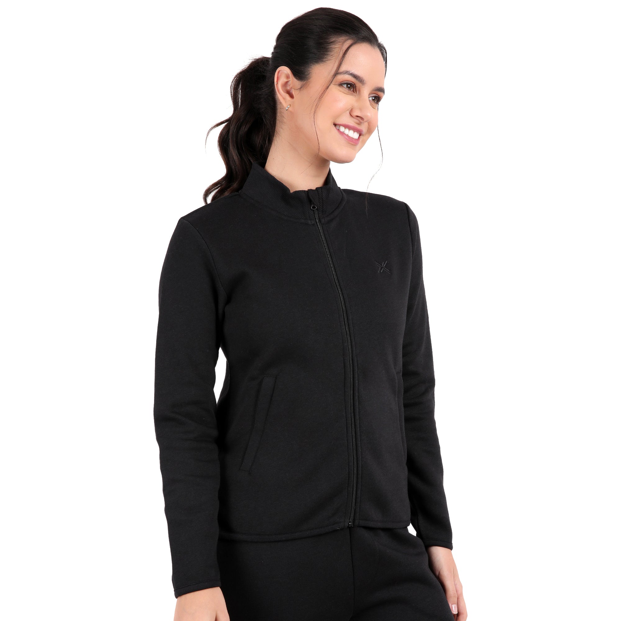 Bamboo Cotton Zipper Sweatshirt's photograph that's made with an innovative bamboo and organic cotton fabric from Lavos Performance, a carbon neutral eco-fashion company. 