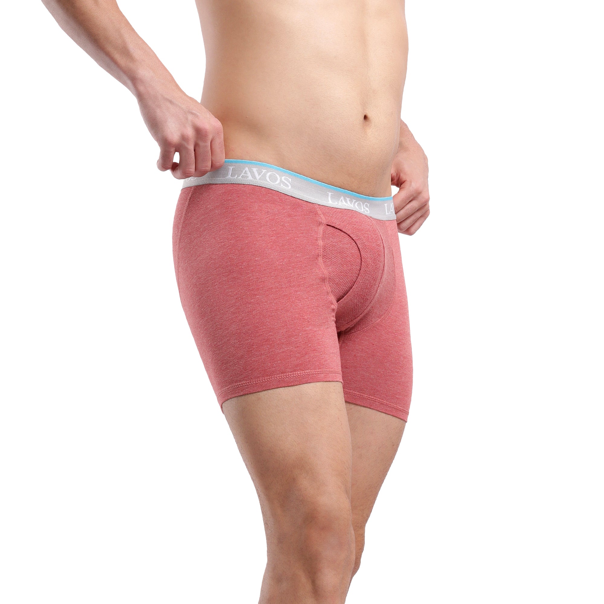 Organic Bamboo Boxer Brief for Men's photograph that's made with an innovative bamboo and organic cotton fabric from Lavos Performance, a carbon neutral eco-fashion company. Buy Boxer Brief For Men online. Made with Bamboo Performance Technology, they are super soft, comfortable, 4-way stretchable, and wicks away sweat. Explore Latest Collection Of Bamboo Clothes At Lavos Performance.