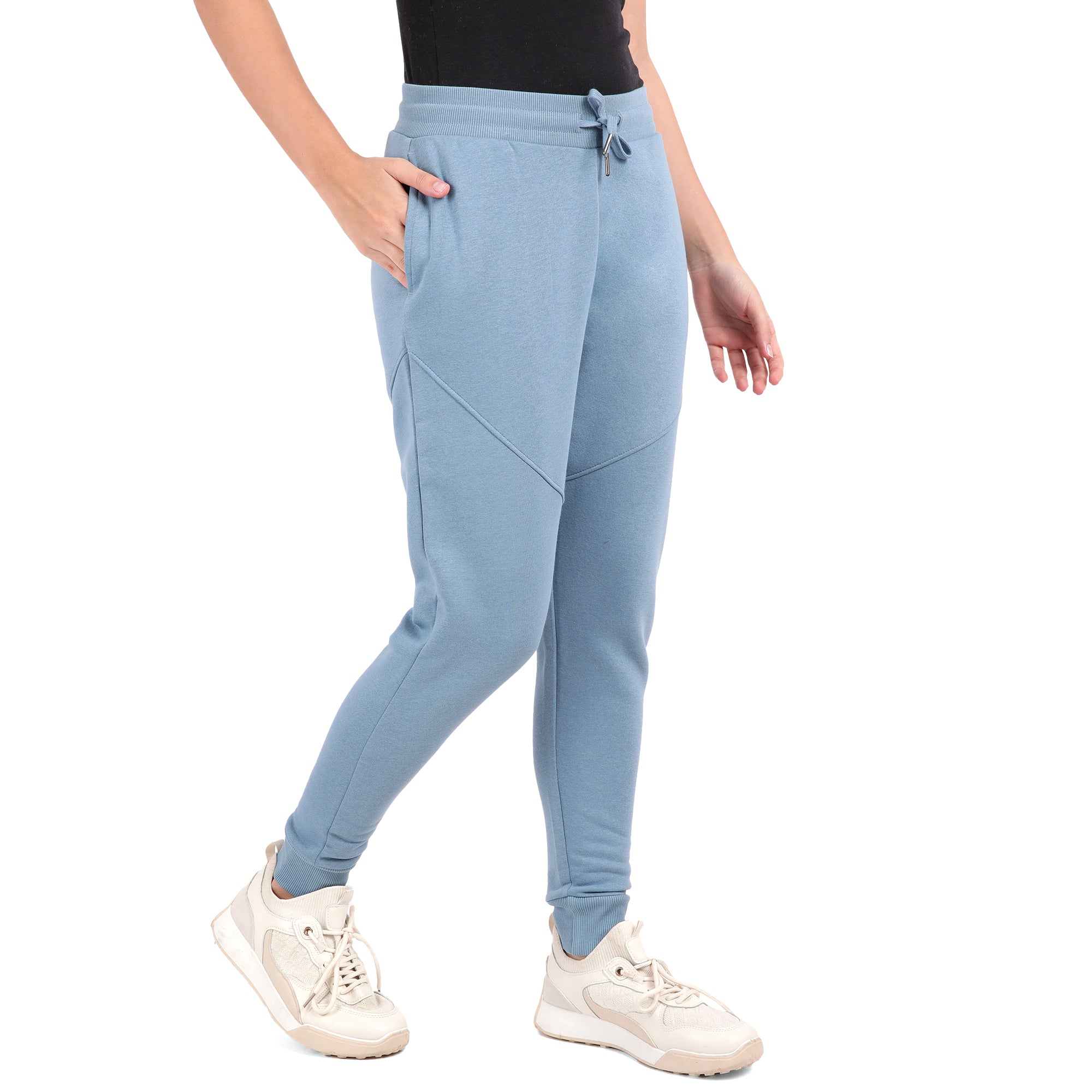 Bamboo Cotton Sweat Joggers for Women's photograph that's made with an innovative bamboo and organic cotton fabric from Lavos Performance, a carbon neutral eco-fashion company. 