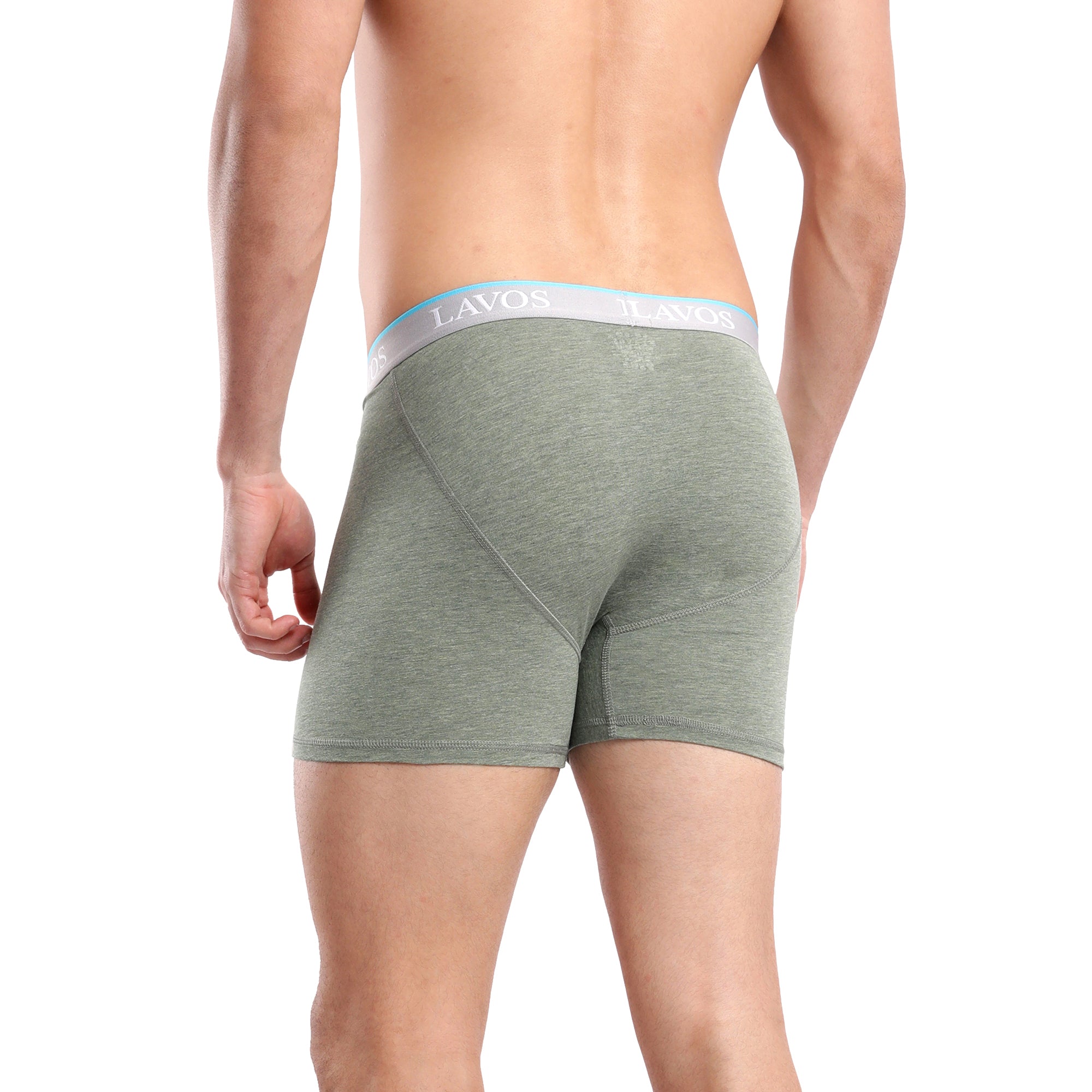 Organic Bamboo Boxer Brief for Men's photograph that's made with an innovative bamboo and organic cotton fabric from Lavos Performance, a carbon neutral eco-fashion company. Buy Boxer Brief For Men online. Made with Bamboo Performance Technology, they are super soft, comfortable, 4-way stretchable, and wicks away sweat. Explore Latest Collection Of Bamboo Clothes At Lavos Performance.