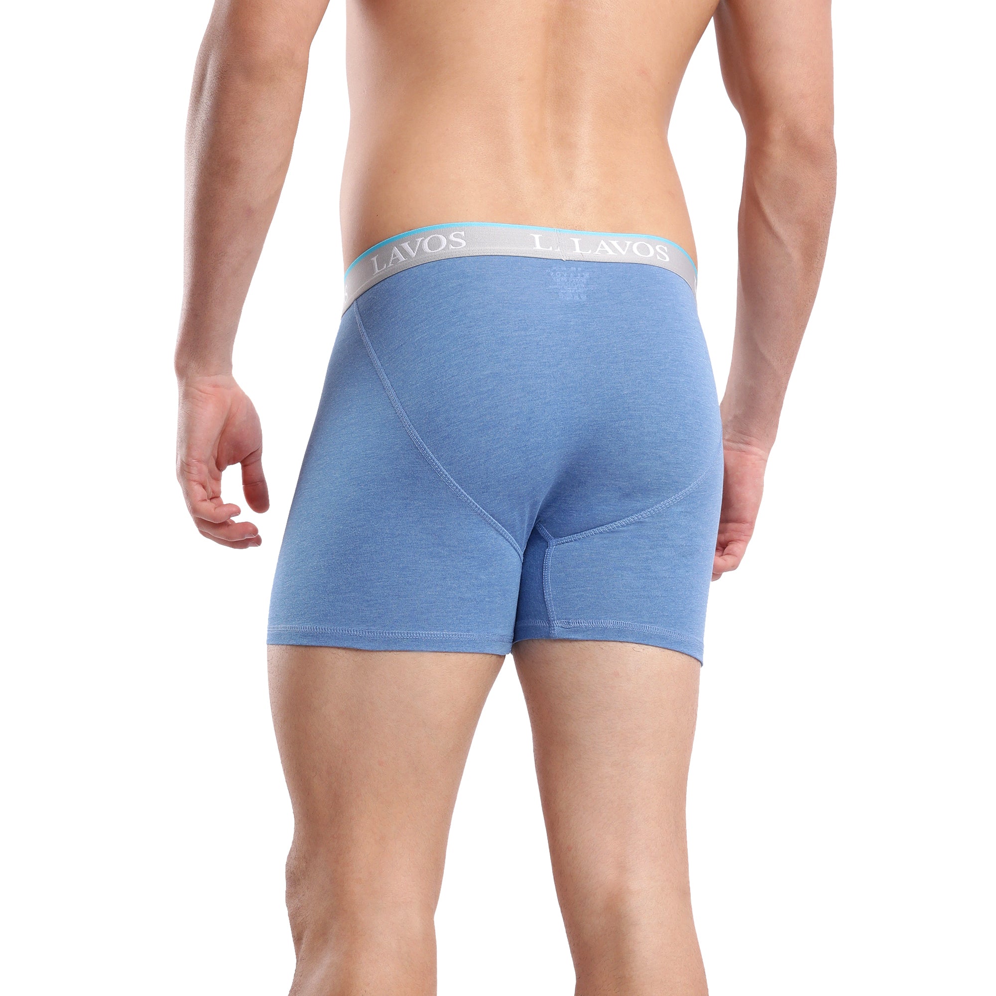 Organic Bamboo Boxer Brief for Men's photograph that's made with an innovative bamboo and organic cotton fabric from Lavos Performance, a carbon neutral eco-fashion company. Buy Boxer Brief For Men online. Made with Bamboo Performance Technology, they are super soft, comfortable, 4-way stretchable, and wicks away sweat. Explore Latest Collection Of Bamboo Clothes At Lavos Performance.