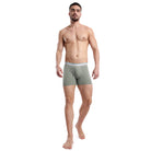 Organic Bamboo Boxer Brief for Men's photograph that's made with an innovative bamboo and organic cotton fabric from Lavos Performance, a carbon neutral eco-fashion company. Buy Boxer Brief For Men online. Made with Bamboo Performance Technology, they are super soft, comfortable, 4-way stretchable, and wicks away sweat. Explore Latest Collection Of Bamboo Clothes At Lavos Performance.