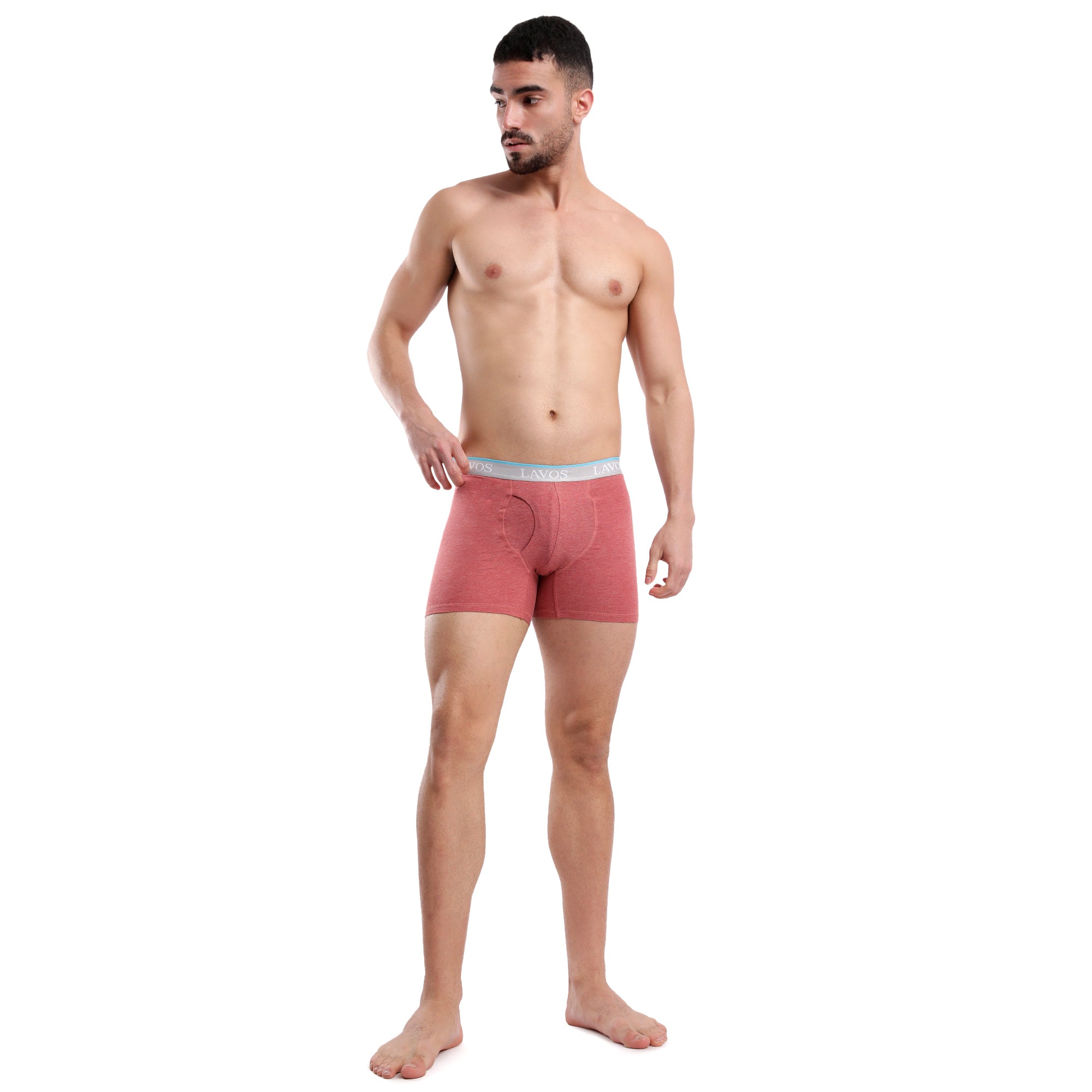 Organic Bamboo Boxer Brief for Men's photograph that's made with an innovative bamboo and organic cotton fabric from Lavos Performance, a carbon neutral eco-fashion company. Buy Boxer Brief For Men online. Made with Bamboo Performance Technology, they are super soft, comfortable, 4-way stretchable, and wicks away sweat. Explore Latest Collection Of Bamboo Clothes At Lavos Performance.