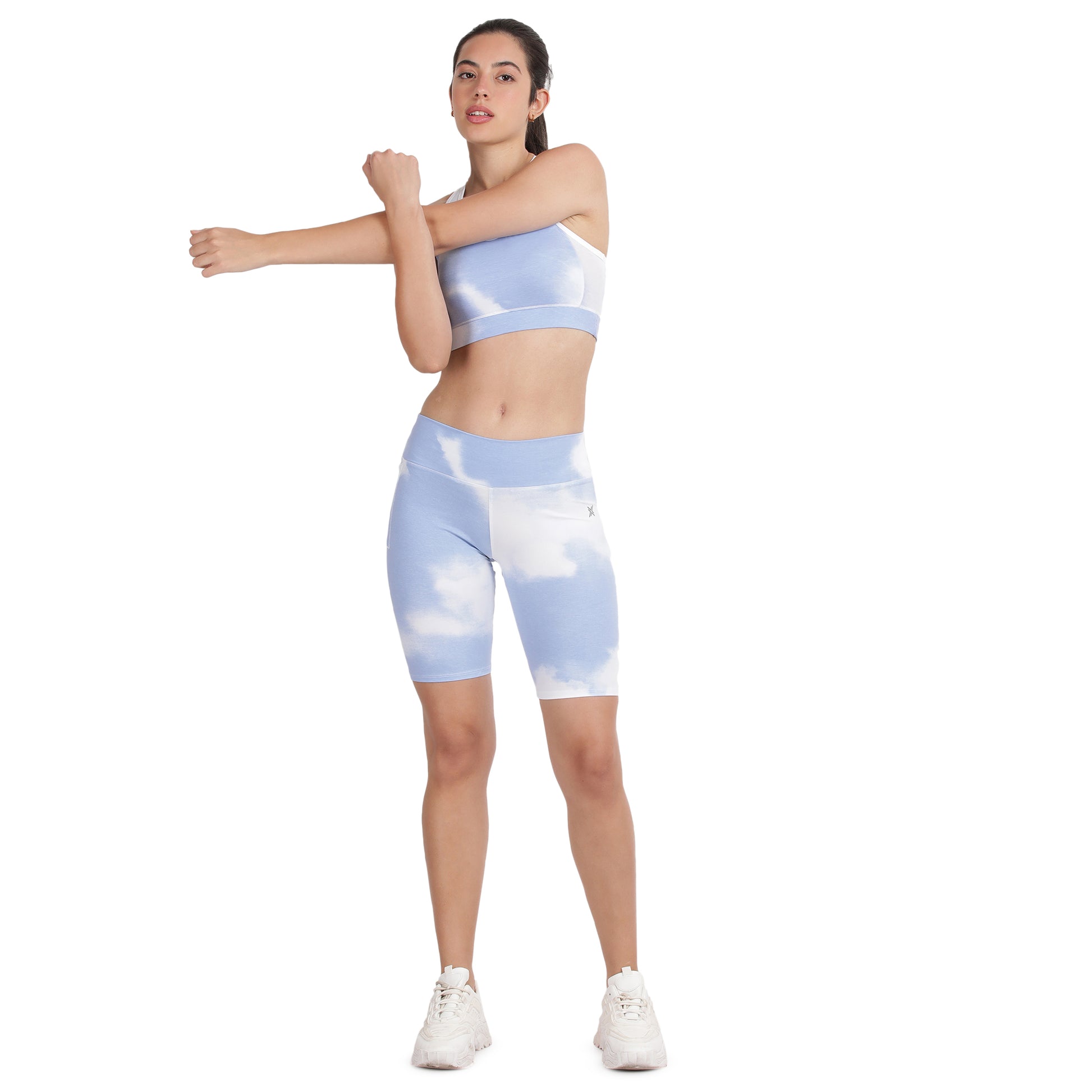 Organic Bamboo Running shorts for Women's photograph that's made with an innovative bamboo and organic cotton fabric from Lavos Performance, a carbon neutral eco-fashion company. Lavos Performance Cycling Shorts for Girls is amazingly soft to the skin, keeps the girls cooler in summers and warmer in winters, thanks to the Bamboo Performance Technology. The Shorts are naturally UPF 50+, so say bye to tan lines. Our Bamboo Activewear will provide you with the performance so that you can be You! 