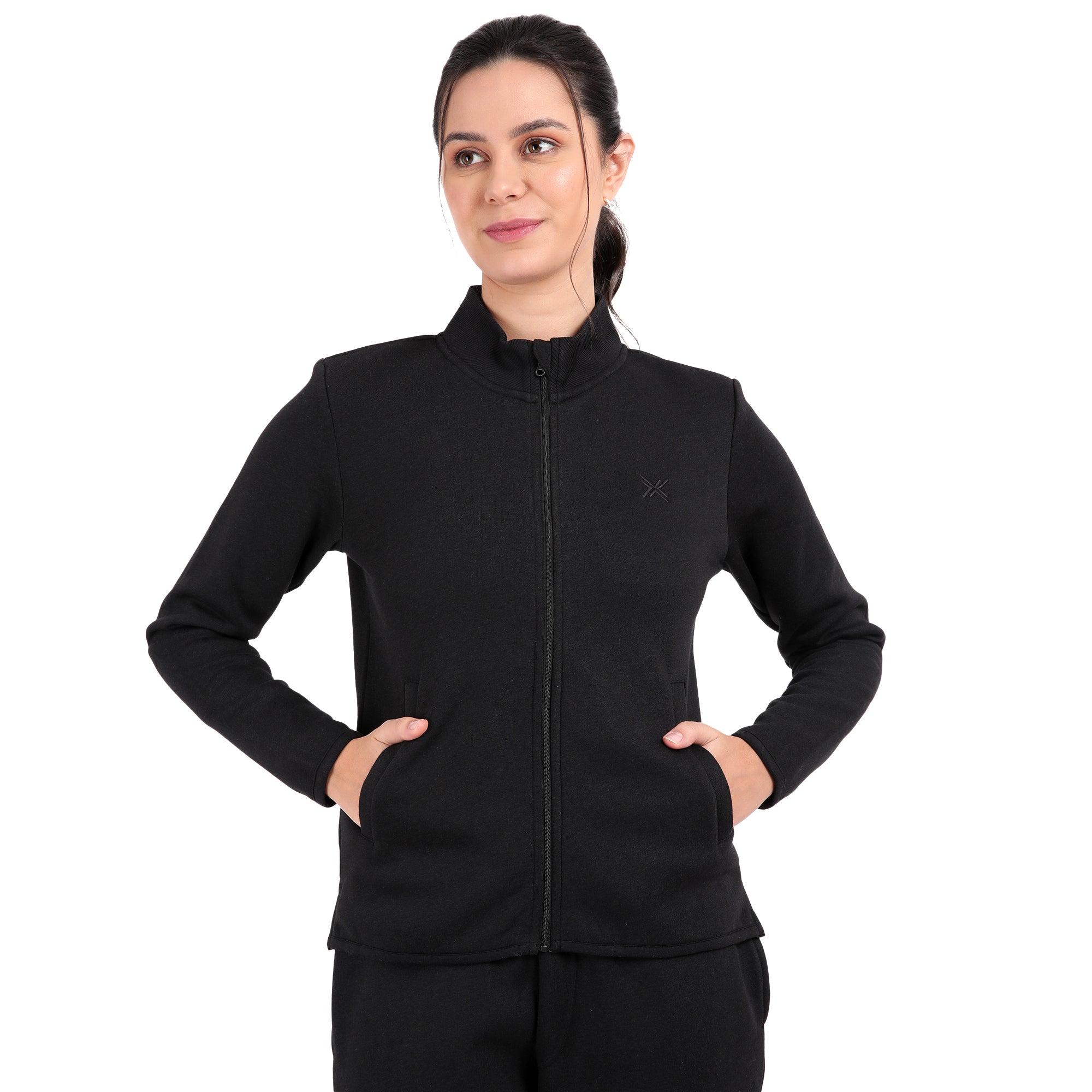 Bamboo Cotton Zipper Sweatshirt's photograph that's made with an innovative bamboo and organic cotton fabric from Lavos Performance, a carbon neutral eco-fashion company. 