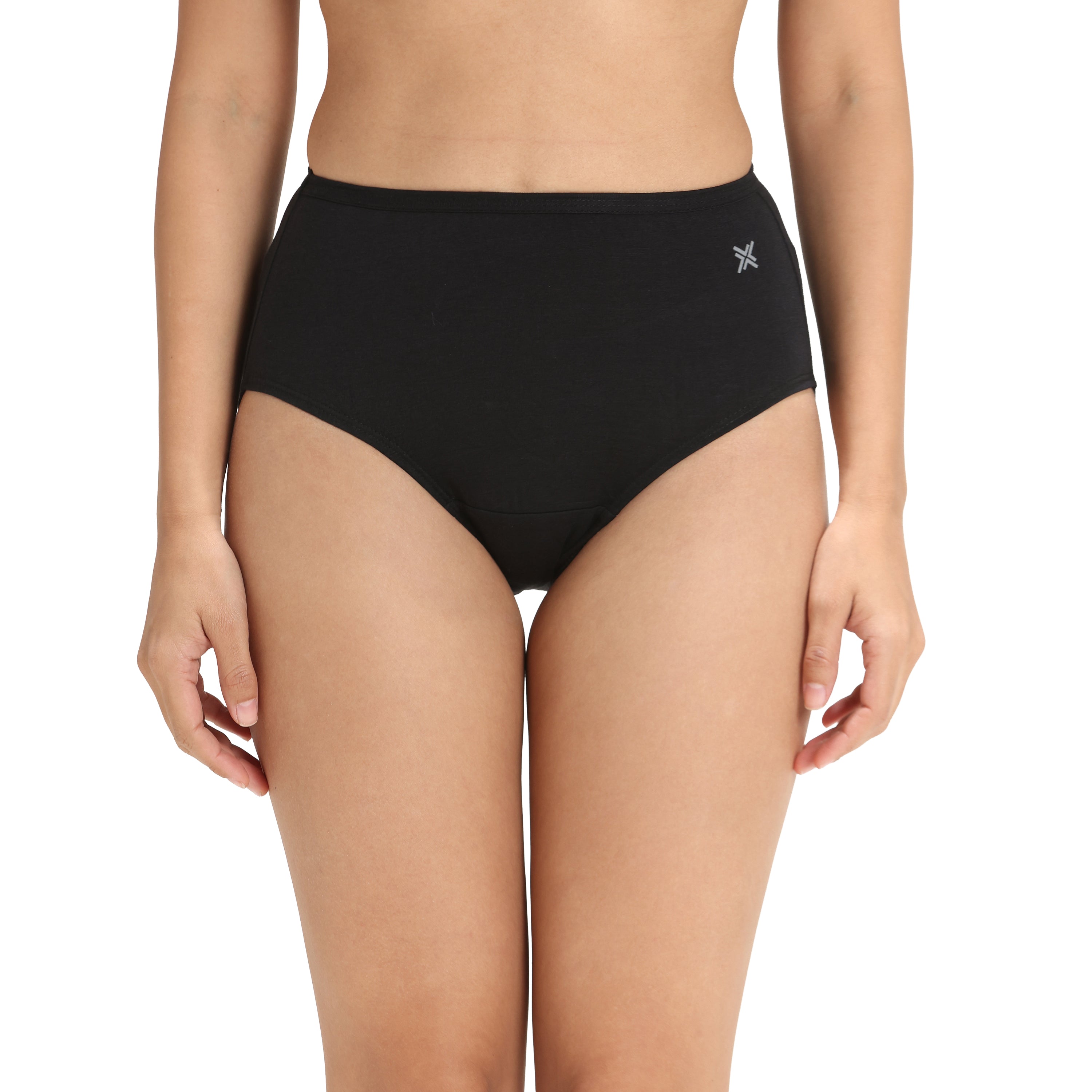 Lavos Women’s High Waist Inner Elastic Hipster – Full Back Coverage Bamboo Comfort (Pack of 3)