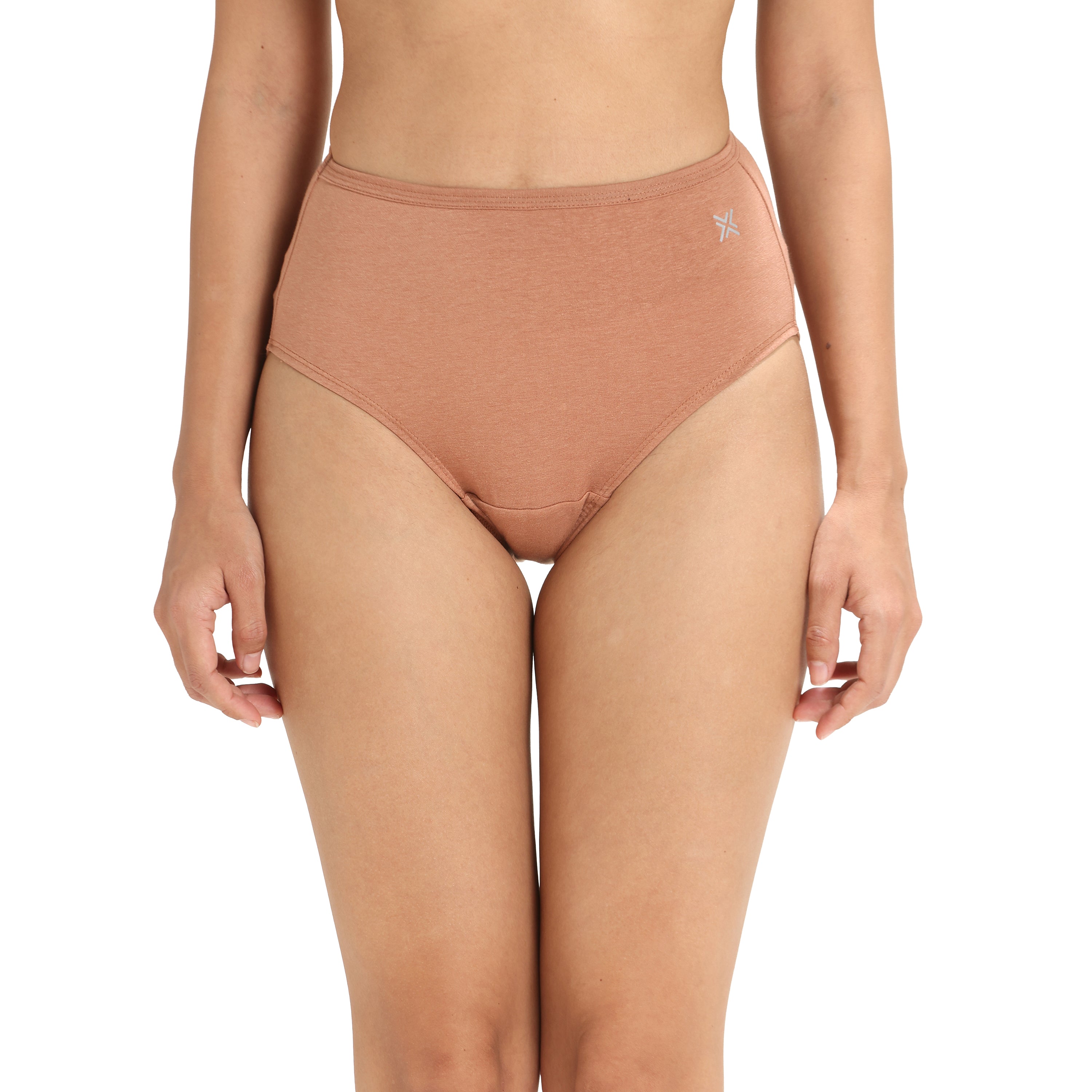 Lavos Women’s High Waist Inner Elastic Hipster – Full Back Coverage Bamboo Comfort (Pack of 3)