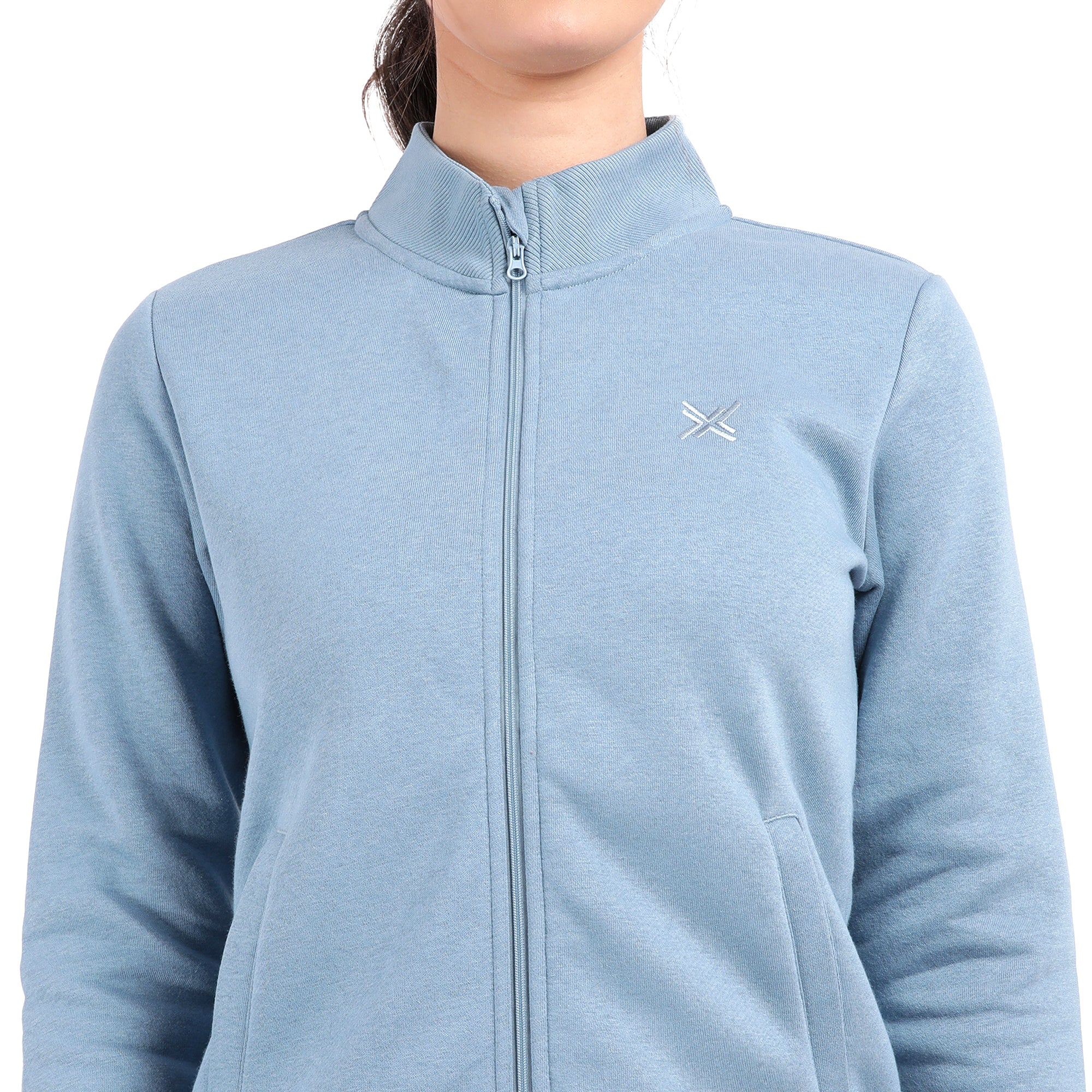 Bamboo Cotton Zipper Sweatshirt's photograph that's made with an innovative bamboo and organic cotton fabric from Lavos Performance, a carbon neutral eco-fashion company. 