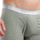 Organic Bamboo Boxer Brief for Men's photograph that's made with an innovative bamboo and organic cotton fabric from Lavos Performance, a carbon neutral eco-fashion company. Buy Boxer Brief For Men online. Made with Bamboo Performance Technology, they are super soft, comfortable, 4-way stretchable, and wicks away sweat. Explore Latest Collection Of Bamboo Clothes At Lavos Performance.